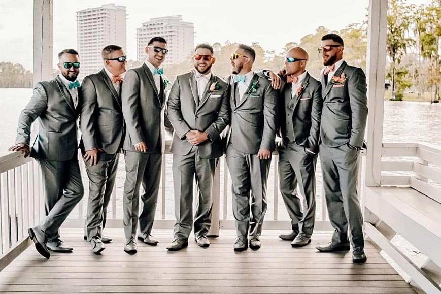 Men's wedding photos are just part of the fun. Enjoy the day knowing the best moments will be captured.